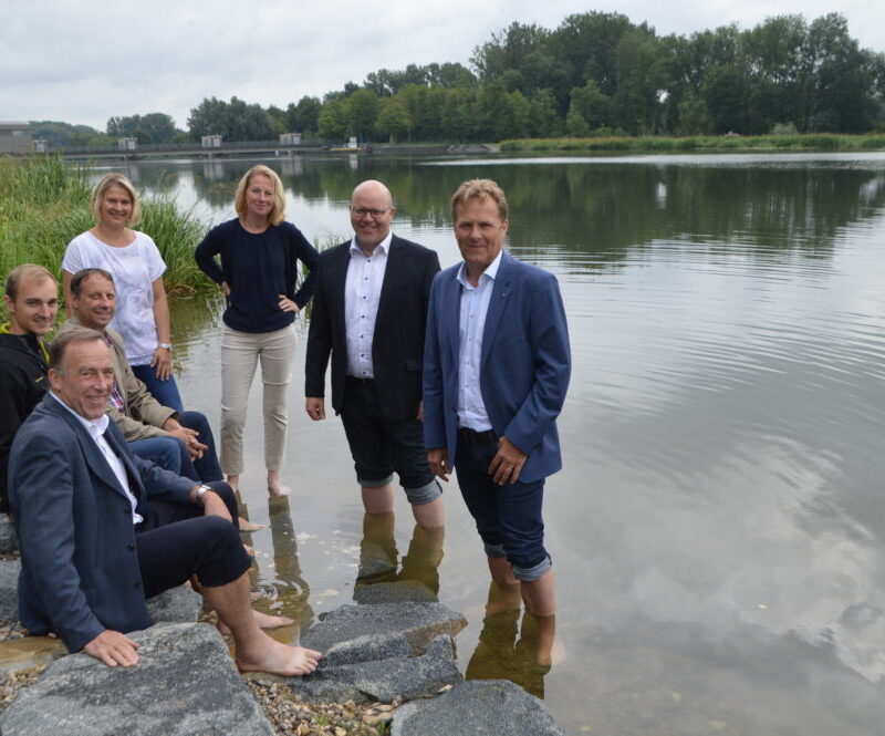 Maßnahme "Treppenartige Ufersicherung" Höchstädt aus dem Projekt "Flusslandschaften in Schwaben - Donau erleben!" (Bild: Simone Bronnhuber, Donau-Zeitung)